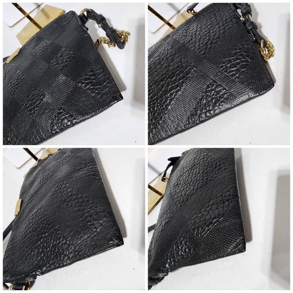 Authentic BURBERRY Shoulder/Crossbody Bag Leather Black - Picture 13 of 14